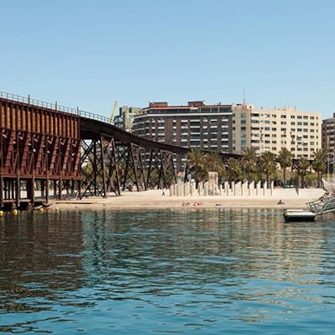 Acogedor Apartamento Frente Al Mar Elena Y Michele Almeria Bagian luar foto